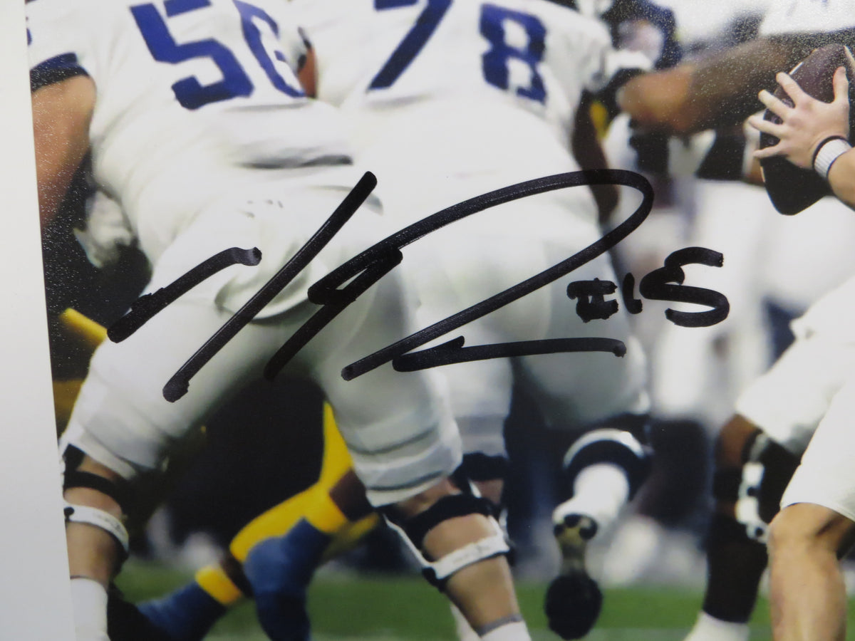 MAX DUGGAN TCU HORNED FROGS SIGNED Fiesta Bowl 8x10 PHOTO BAS