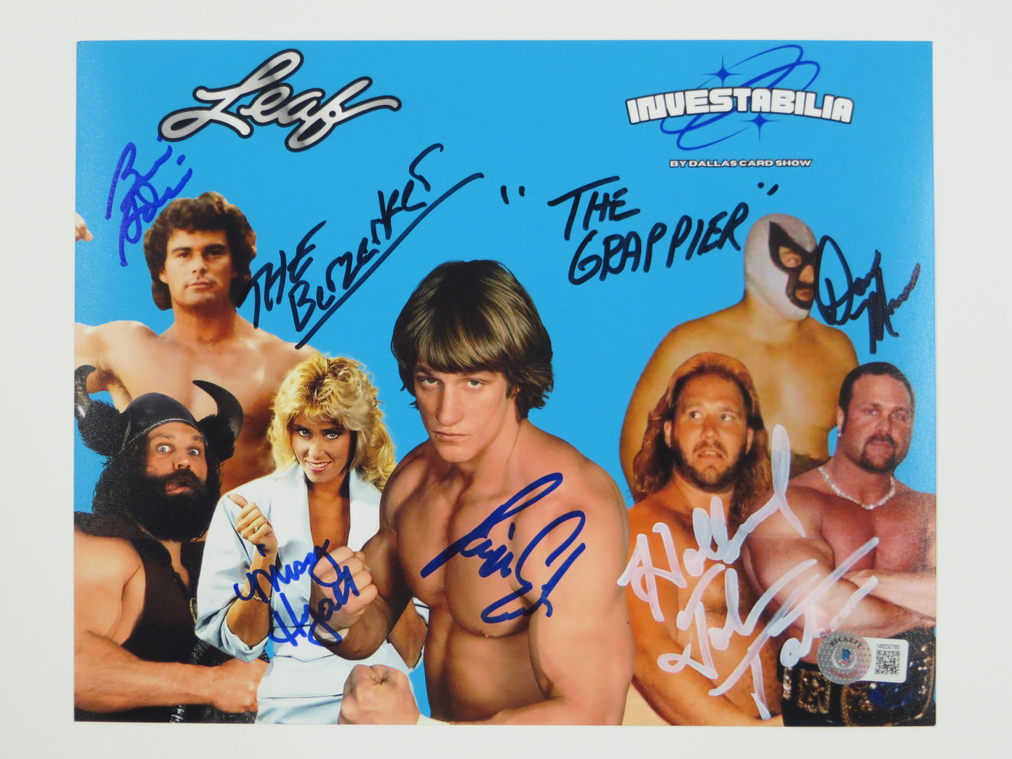 INVESTABILIA by the DALLAS CARD SHOW SIGNED 8x10 Blue PHOTO Von Erich +MORE BAS