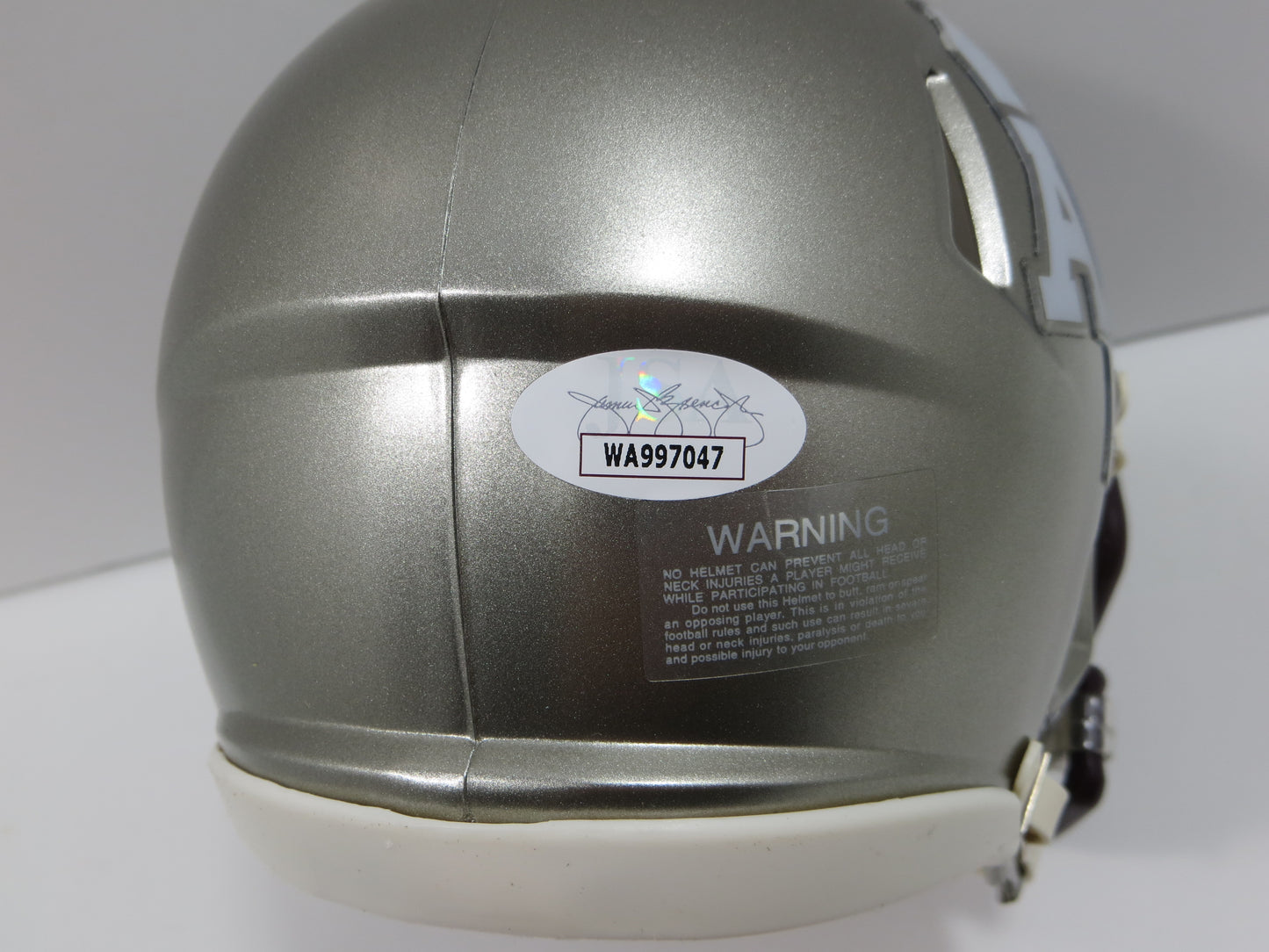 JOHNNY MANZIEL SIGNED TEXAS A&M AGGIES FLASH MINI HELMET w/Heisman JSA COA