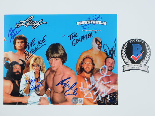 INVESTABILIA by the DALLAS CARD SHOW SIGNED 8x10 Blue PHOTO Von Erich +MORE BAS