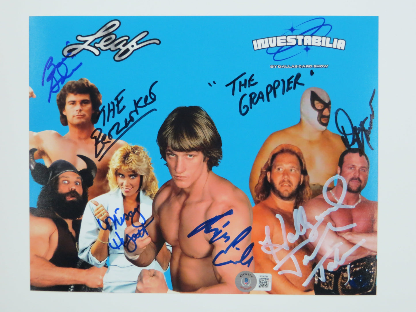 INVESTABILIA by the DALLAS CARD SHOW SIGNED 8x10 Blue PHOTO Von Erich +MORE BAS