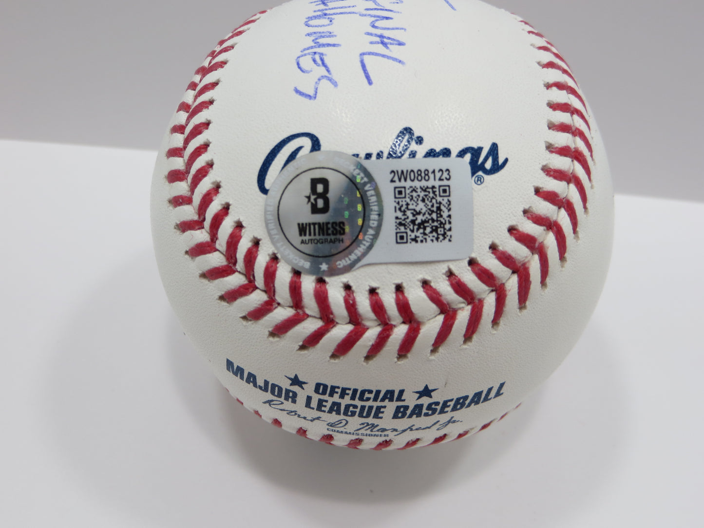 PAT PATRICK MAHOMES SR SIGNED OML BASEBALL Twins w/MVP THE ORIGINAL BAS