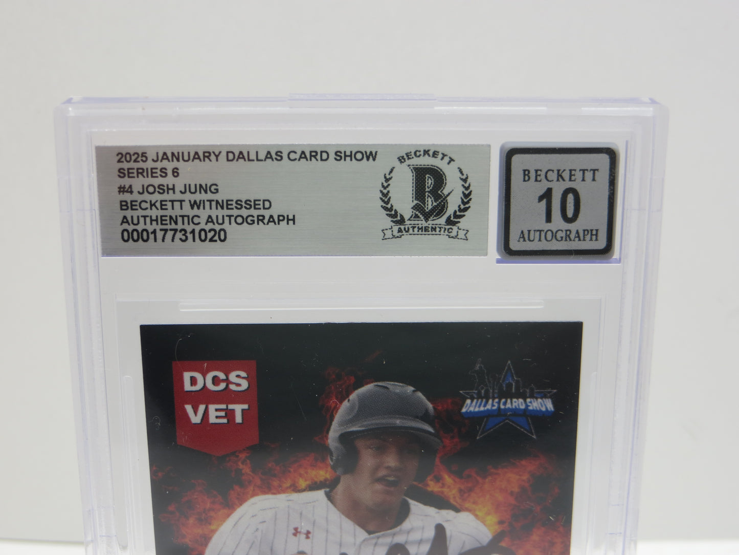 2025 JANUARY DCS SERIES 6 #4 JOSH JUNG BGS 10 AUTO