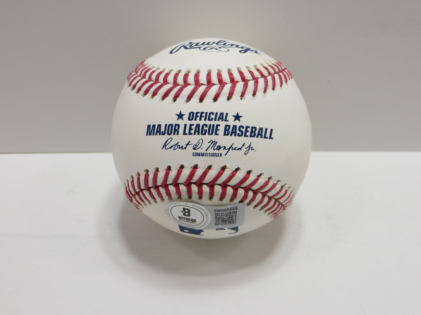 EVAN CARTER TEXAS RANGERS SIGNED Rawlings OML Baseball w/Air Carter BAS