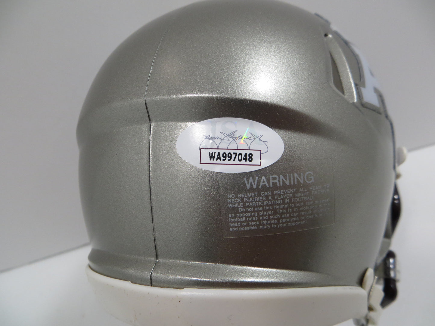 JOHNNY MANZIEL SIGNED TEXAS A&M AGGIES FLASH MINI HELMET w/Heisman JSA COA