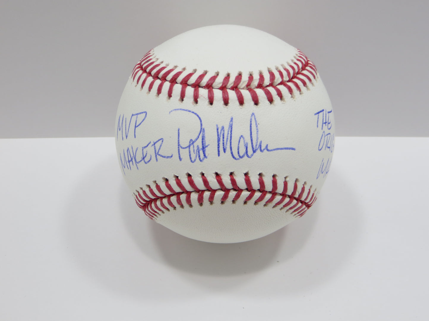 PAT PATRICK MAHOMES SR SIGNED OML BASEBALL Twins w/MVP THE ORIGINAL BAS