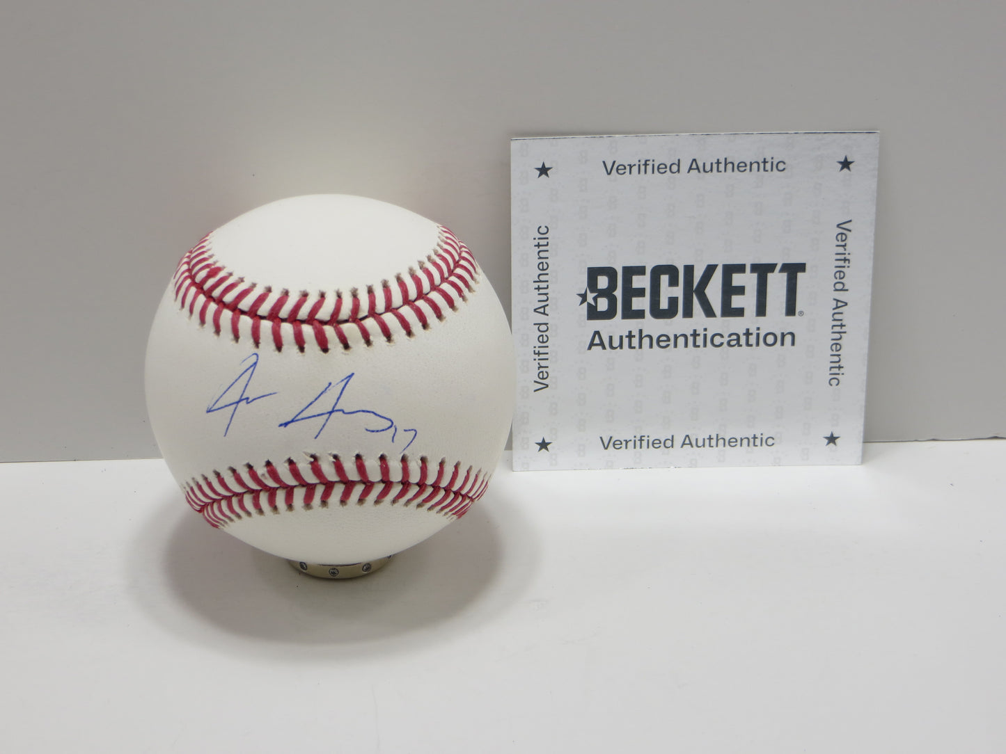 JACE JUNG DETRIOT TIGERS RAWLINGS OML BASEBALL Texas Red Red Raiders BAS