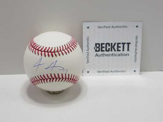 JACE JUNG DETRIOT TIGERS RAWLINGS OML BASEBALL Texas Red Red Raiders BAS