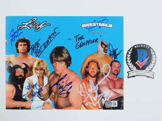 INVESTABILIA by the DALLAS CARD SHOW SIGNED 8x10 Blue PHOTO Von Erich +MORE BAS