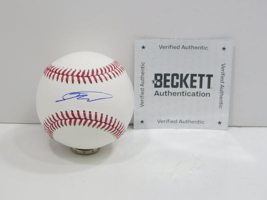 SEBASTIAN WALCOTT TEXAS RANGERS SIGNED RAWLINGS OML BASEBALL BAS COA