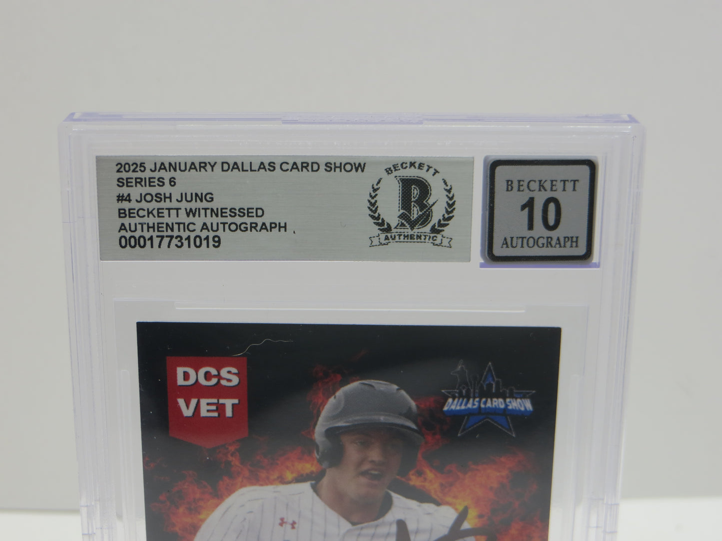 2025 JANUARY DCS SERIES 6  #4 JOSH JUNG BGS 10 AUTO