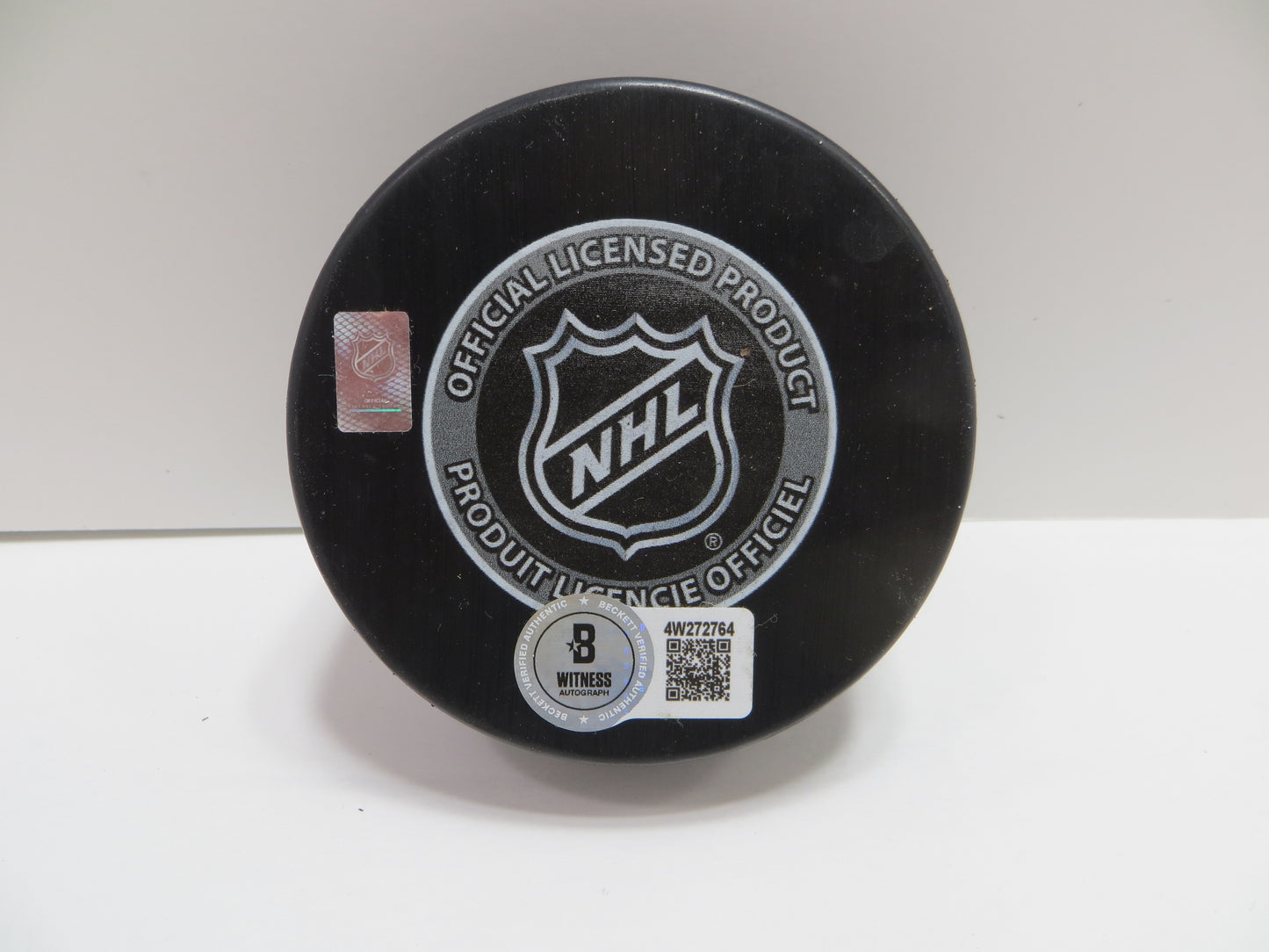 DERIAN HATCHER DALLAS STARS SIGNED 1999 Stanley Cup Puck BAS COA