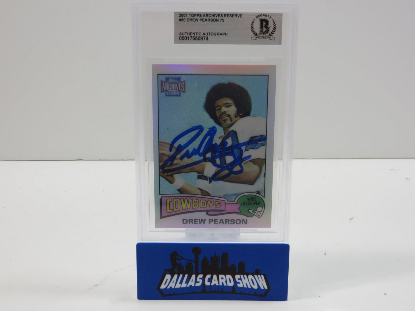2001 TOPPS ARCHIVES RESERVES #50 DREW PEARSON 75 BGS 10 AUTO