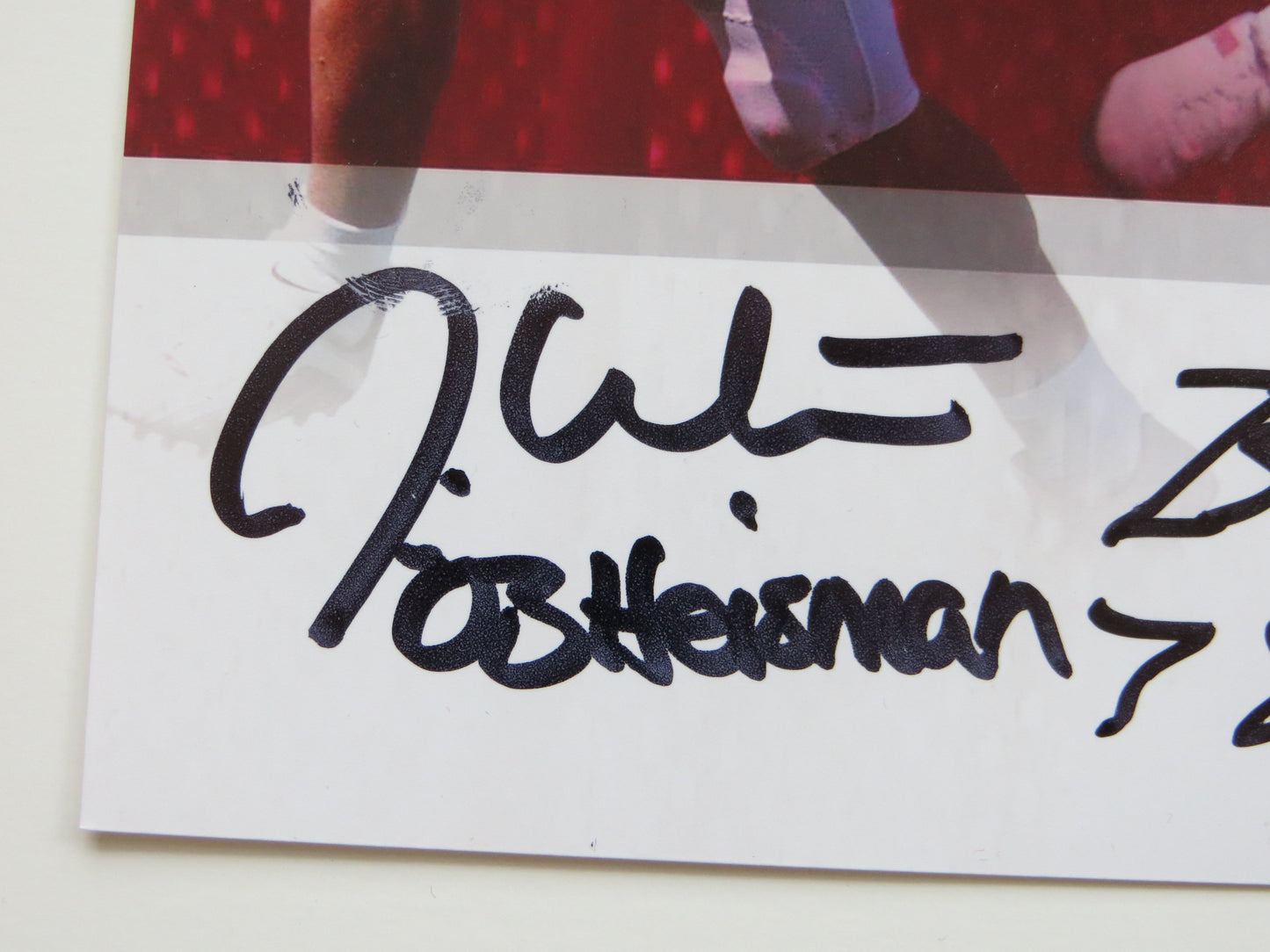 OKLAHOMA SOONERS HEISMAN BILLY SIMS STEVE OWENS JASON WHITE SIGNED 8x10 BAS