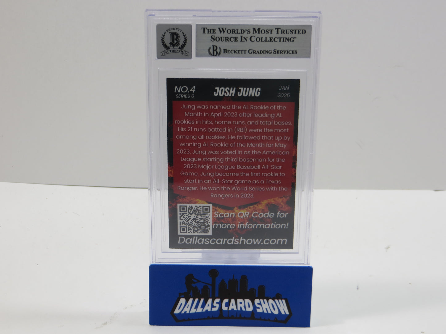 2025 JANUARY DCS SERIES 6  #4 JOSH JUNG BGS 10 AUTO
