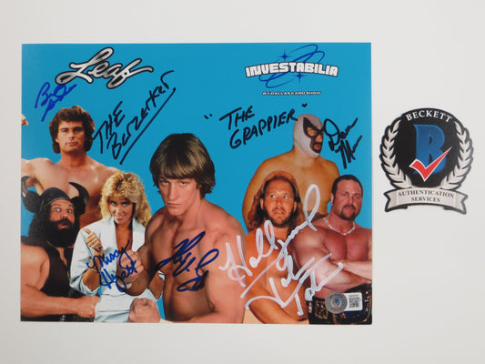 INVESTABILIA by the DALLAS CARD SHOW SIGNED 8x10 Blue PHOTO Von Erich +MORE BAS