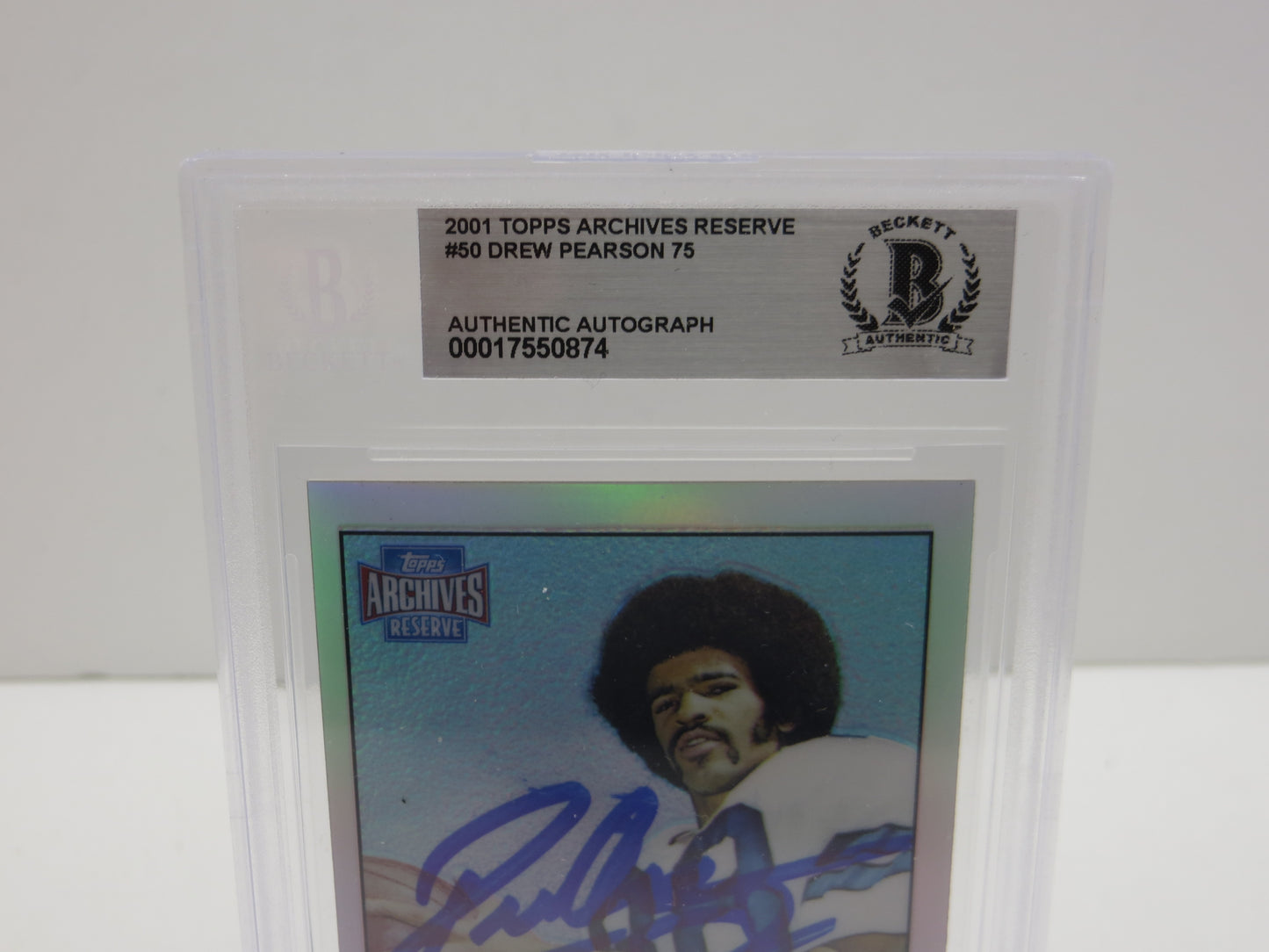 2001 TOPPS ARCHIVES RESERVES #50 DREW PEARSON 75 BGS 10 AUTO