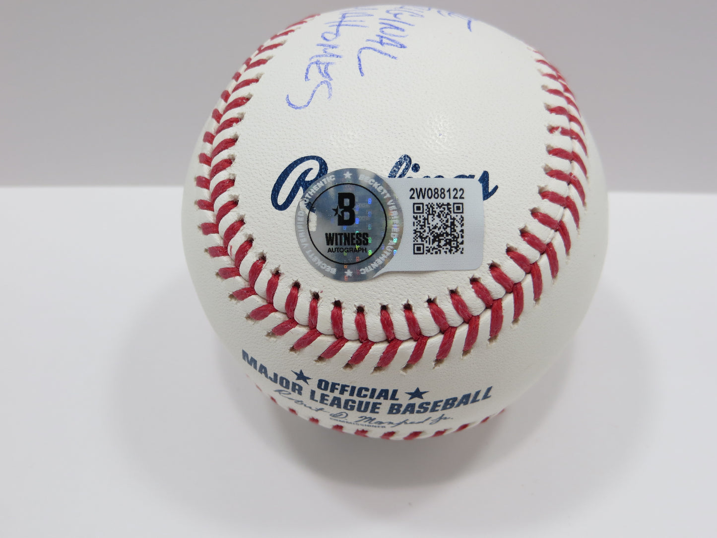 PAT PATRICK MAHOMES SR SIGNED OML BASEBALL Twins w/MVP THE ORIGINAL BAS