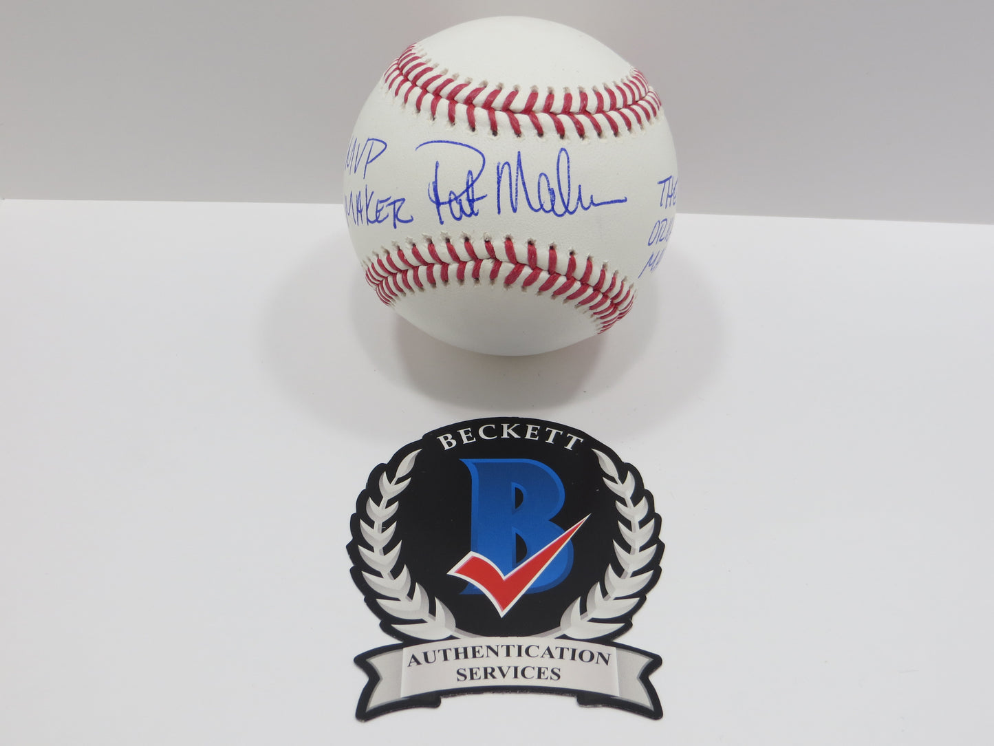 PAT PATRICK MAHOMES SR SIGNED OML BASEBALL Twins w/MVP THE ORIGINAL BAS