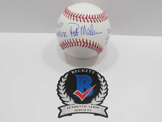 PAT PATRICK MAHOMES SR SIGNED OML BASEBALL Twins w/MVP THE ORIGINAL BAS