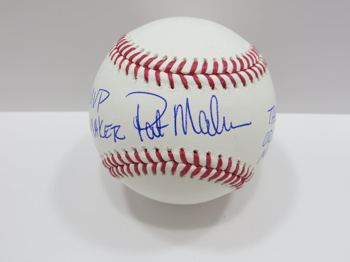 PAT PATRICK MAHOMES SR SIGNED OML BASEBALL Twins w/MVP THE ORIGINAL BAS