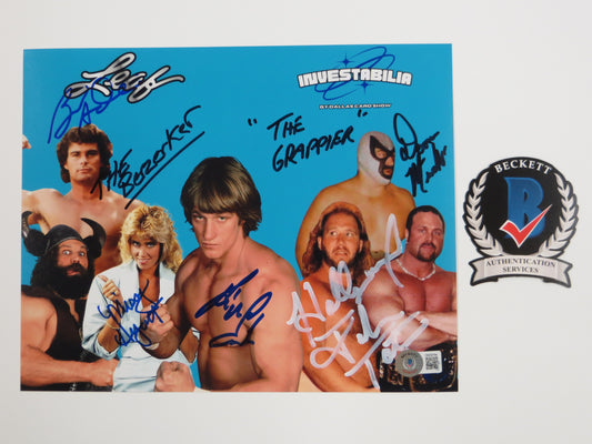 INVESTABILIA by the DALLAS CARD SHOW SIGNED 8x10 Blue PHOTO Von Erich +MORE BAS
