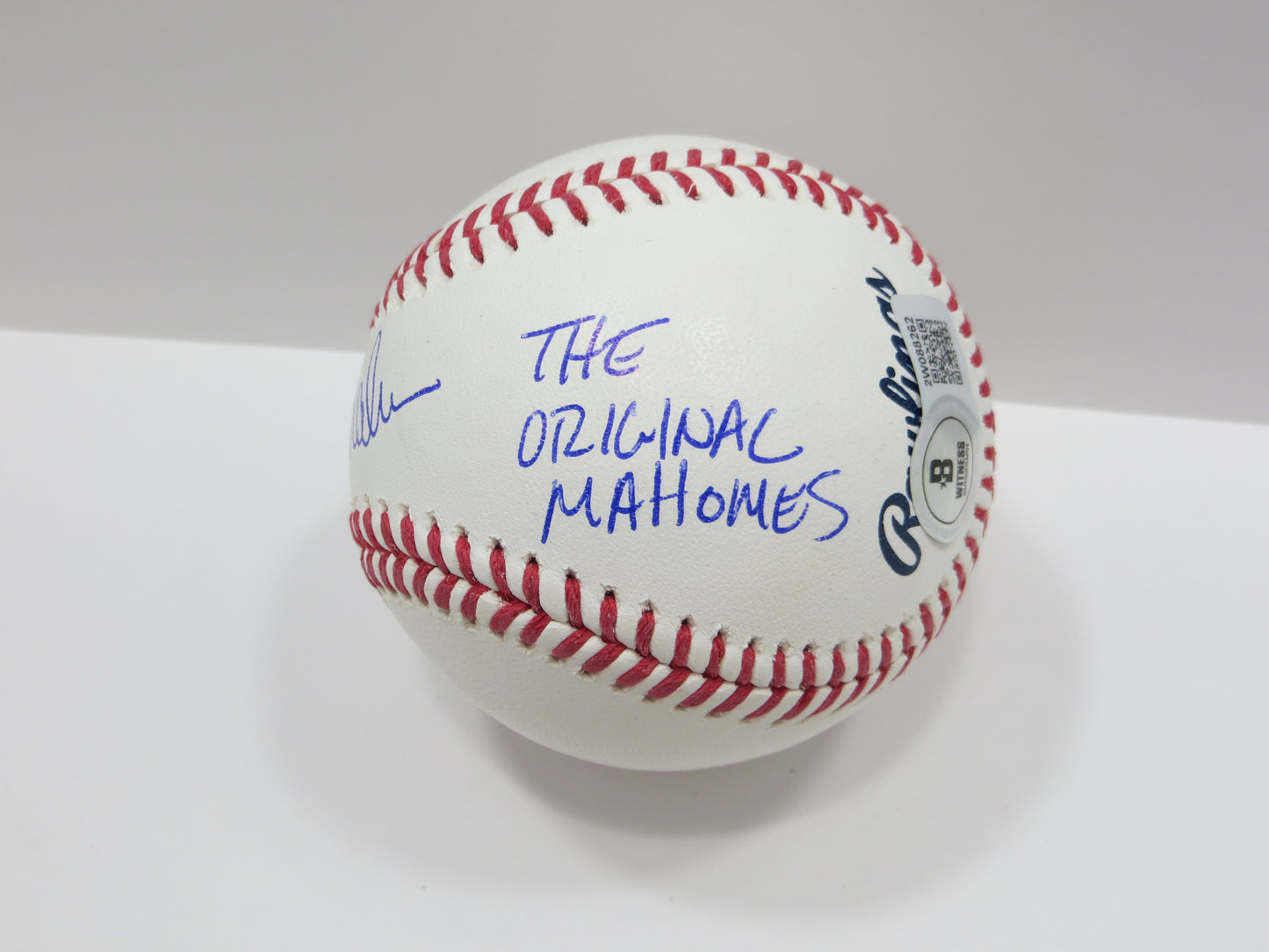 PAT PATRICK MAHOMES SR SIGNED OML BASEBALL Twins w/MVP THE ORIGINAL BAS