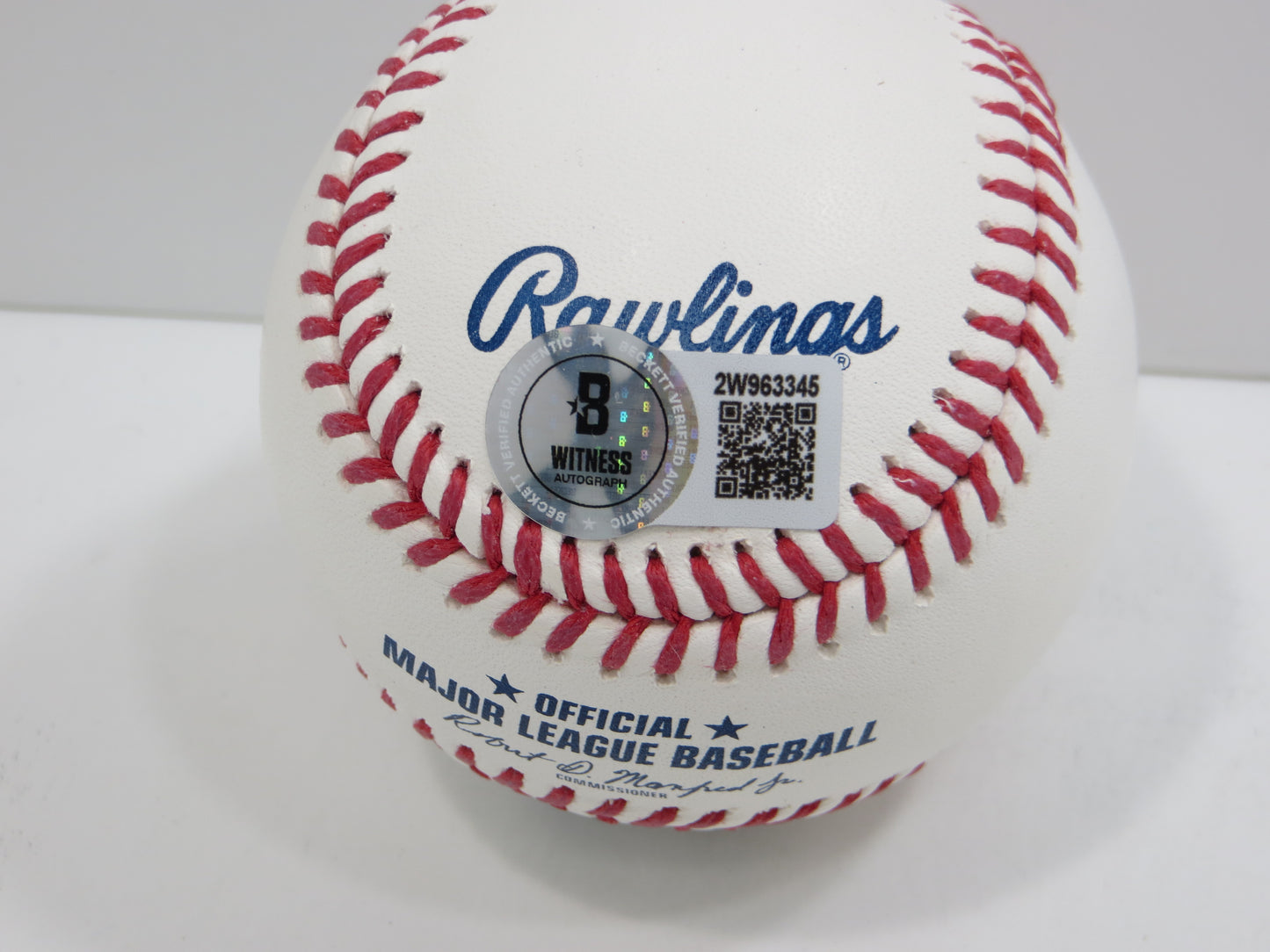 SEBASTIAN WALCOTT TEXAS RANGERS SIGNED RAWLINGS OML BASEBALL BAS COA