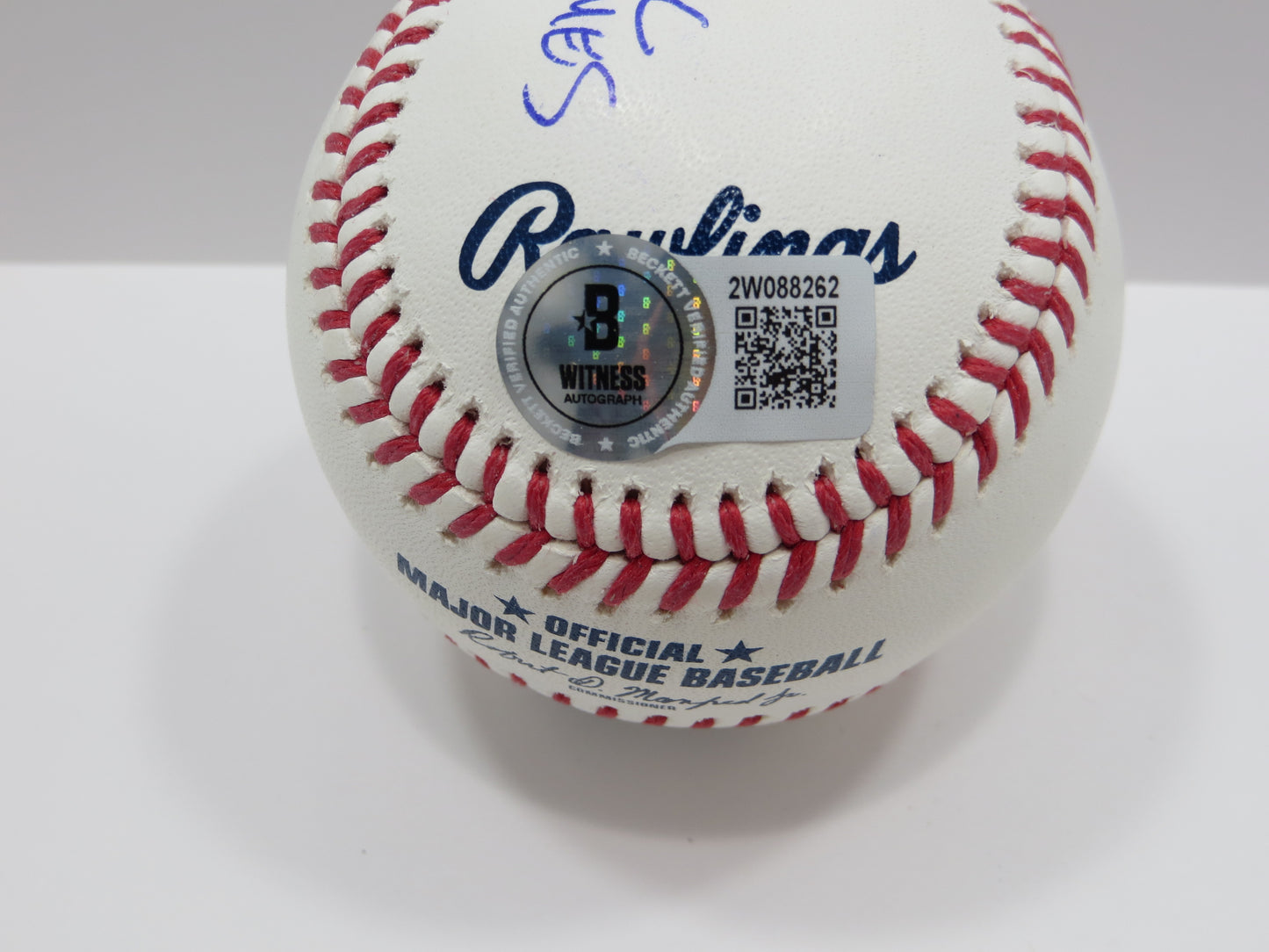 PAT PATRICK MAHOMES SR SIGNED OML BASEBALL Twins w/MVP THE ORIGINAL BAS