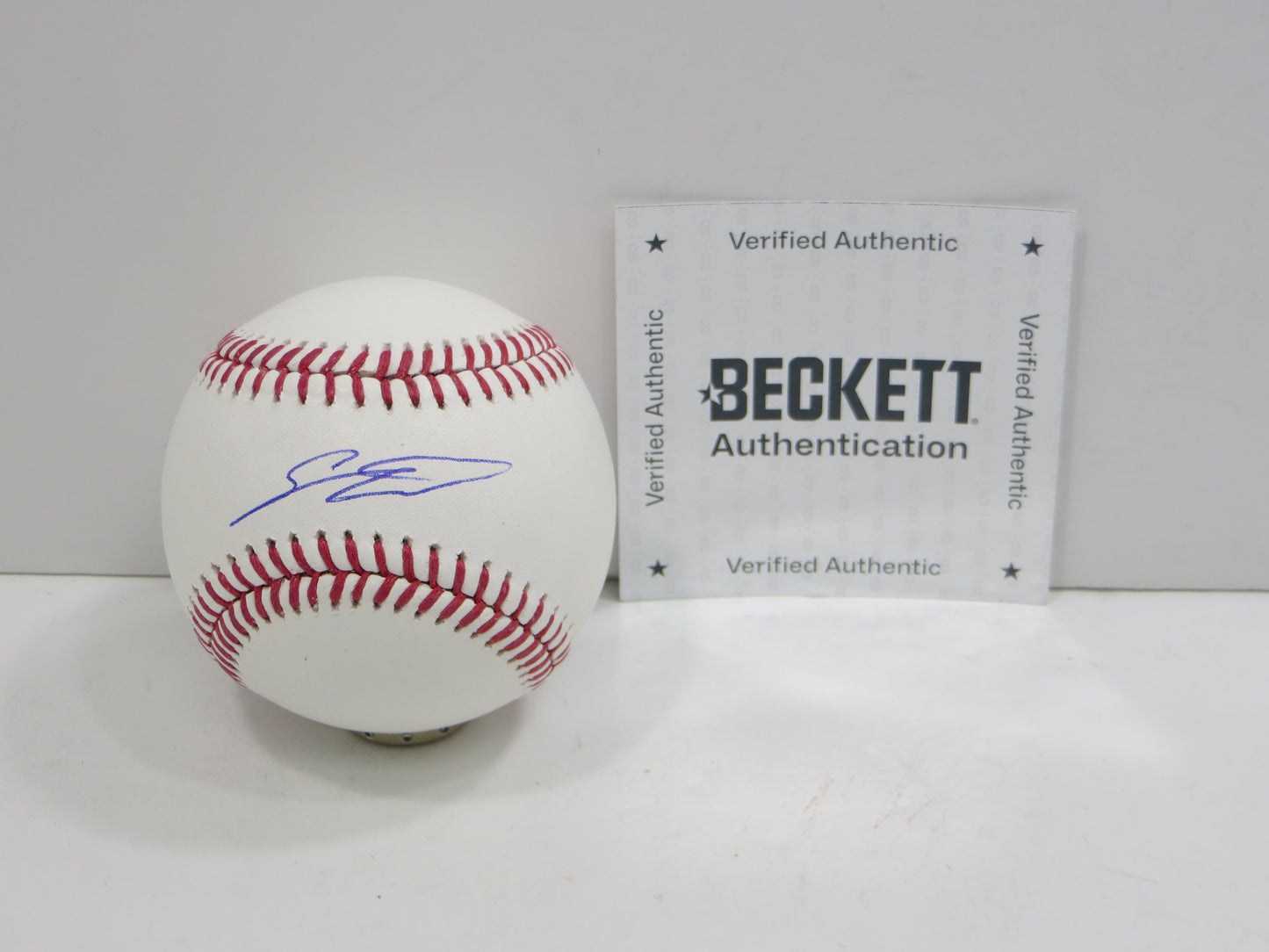 SEBASTIAN WALCOTT TEXAS RANGERS SIGNED RAWLINGS OML BASEBALL BAS COA