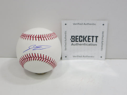 SEBASTIAN WALCOTT TEXAS RANGERS SIGNED RAWLINGS OML BASEBALL BAS COA