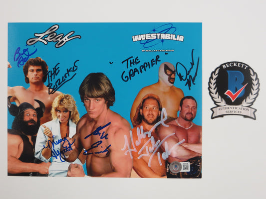 INVESTABILIA by the DALLAS CARD SHOW SIGNED 8x10 Blue PHOTO Von Erich +MORE BAS