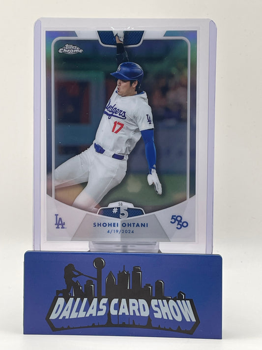 2024 Topps Chrome 50/50 #9 Shohei Ohtani Refractor