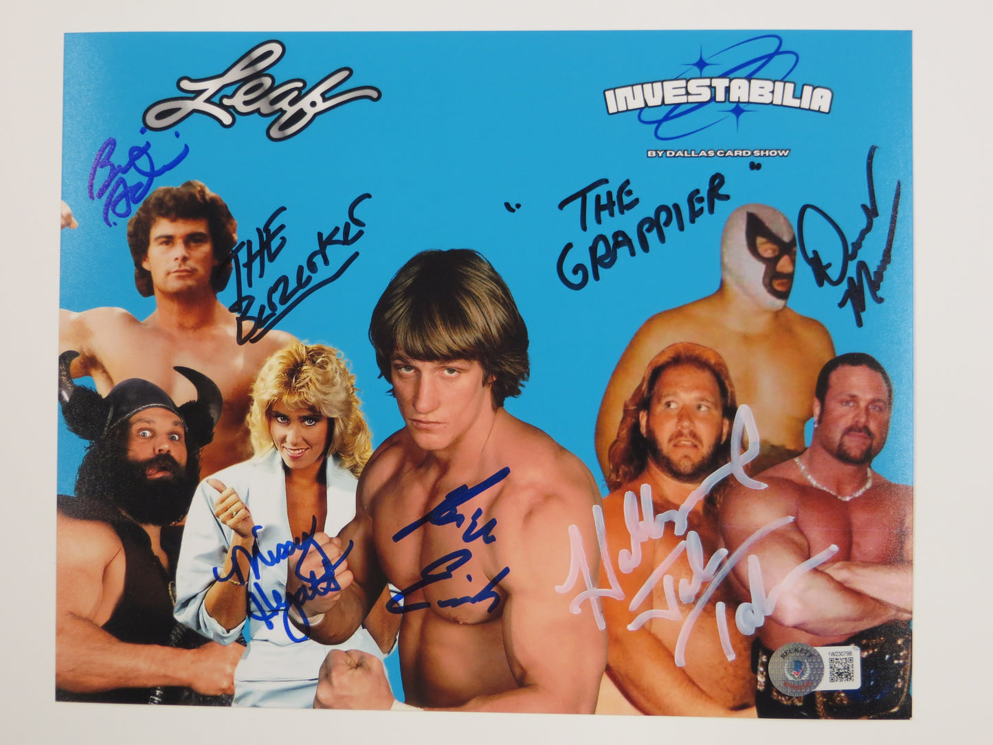 INVESTABILIA by the DALLAS CARD SHOW SIGNED 8x10 Blue PHOTO Von Erich +MORE BAS