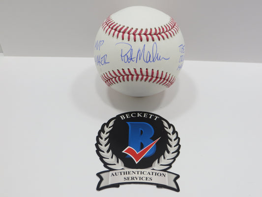 PAT PATRICK MAHOMES SR SIGNED OML BASEBALL Twins w/MVP THE ORIGINAL BAS