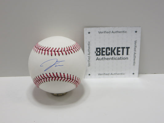 JAMES WOOD WASHINGTON NATIOANLS SIGNED OFFICIAL MAJOR LEAGUE OML BASEBALL BAS