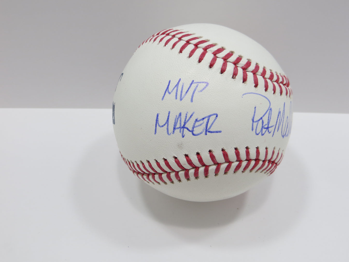 PAT PATRICK MAHOMES SR SIGNED OML BASEBALL Twins w/MVP THE ORIGINAL BAS