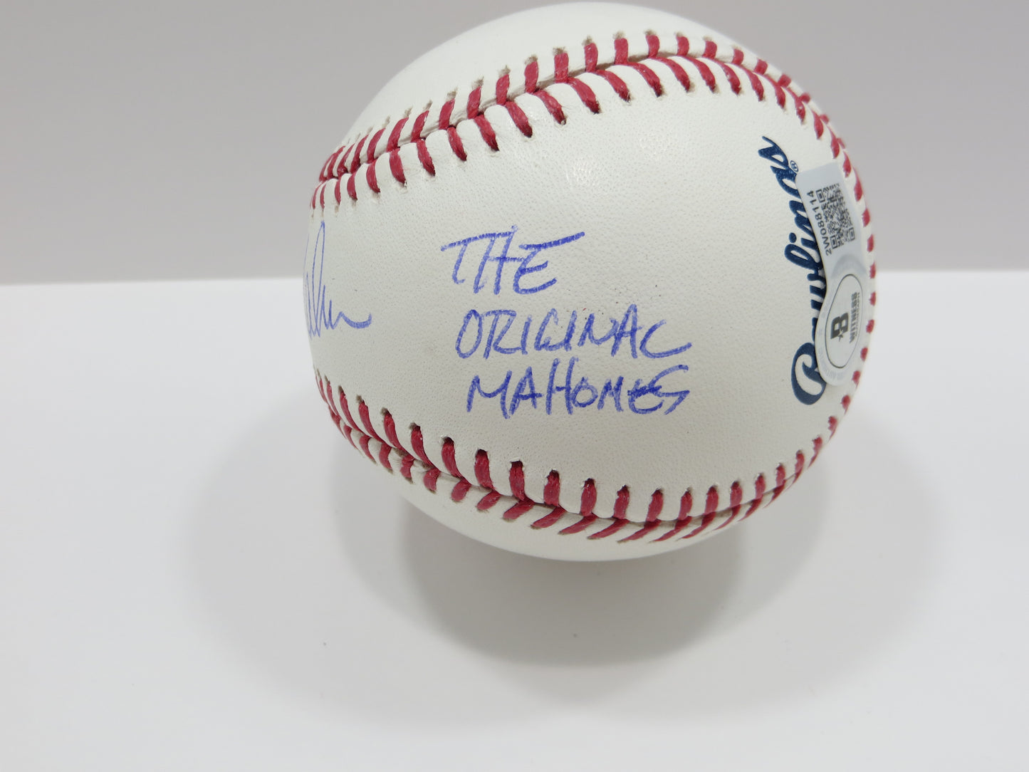 PAT PATRICK MAHOMES SR SIGNED OML BASEBALL Twins w/MVP THE ORIGINAL BAS