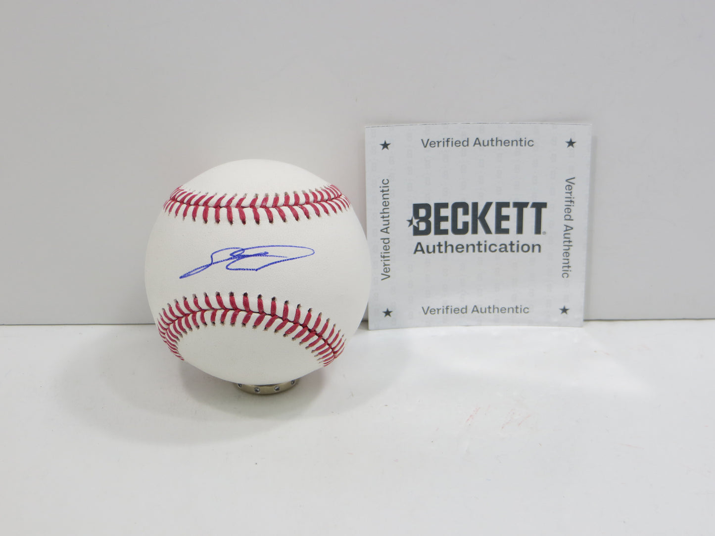 SEBASTIAN WALCOTT TEXAS RANGERS SIGNED RAWLINGS OML BASEBALL BAS COA
