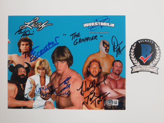 INVESTABILIA by the DALLAS CARD SHOW SIGNED 8x10 Blue PHOTO Von Erich +MORE BAS