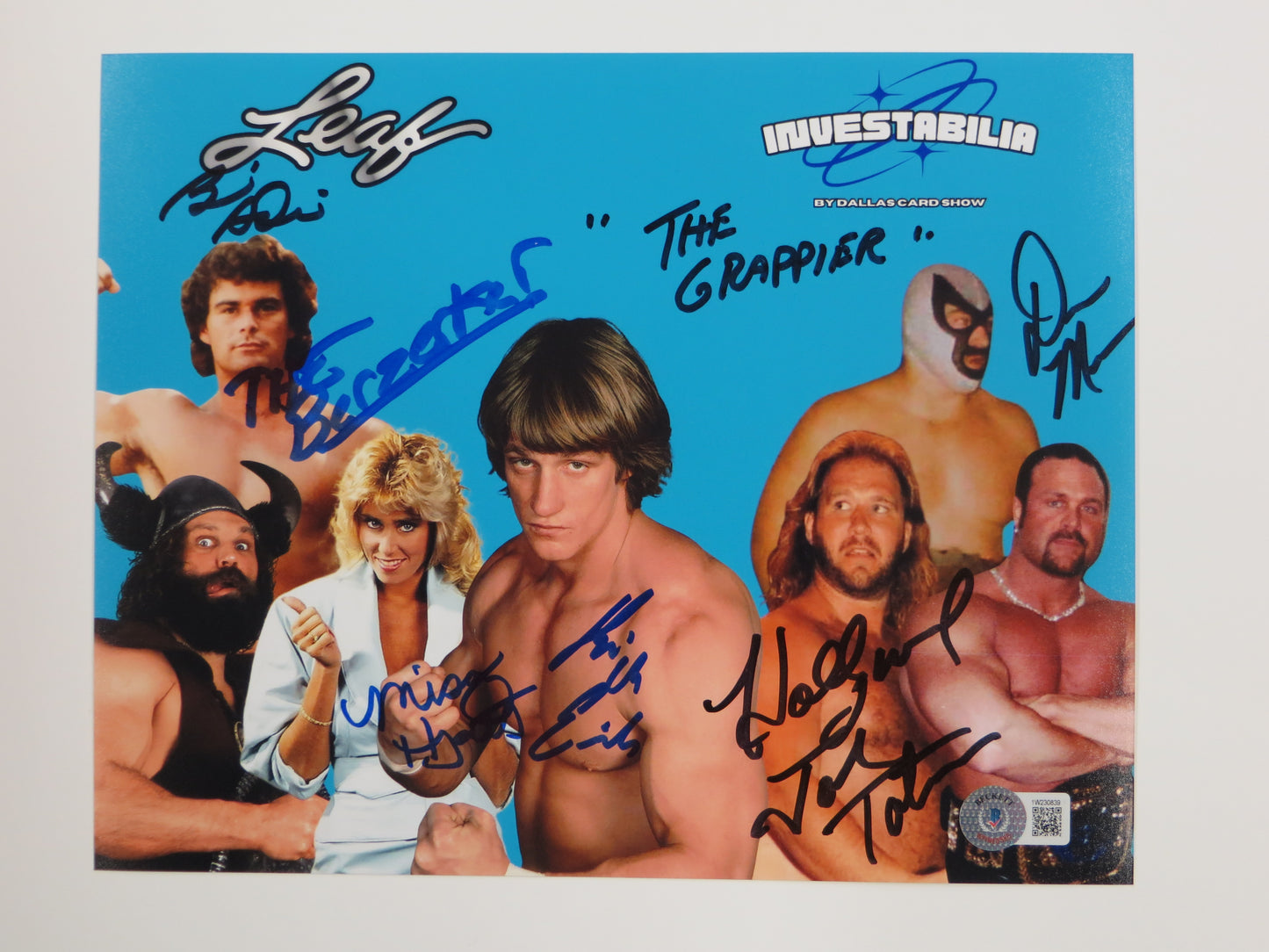 INVESTABILIA by the DALLAS CARD SHOW SIGNED 8x10 Blue PHOTO Von Erich +MORE BAS