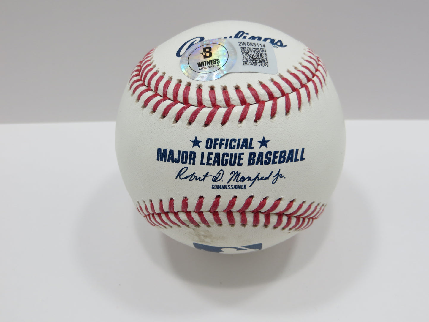 PAT PATRICK MAHOMES SR SIGNED OML BASEBALL Twins w/MVP THE ORIGINAL BAS