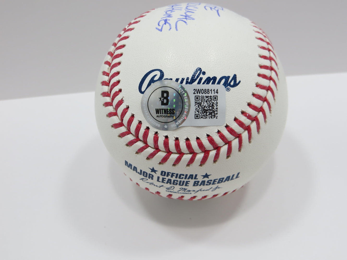PAT PATRICK MAHOMES SR SIGNED OML BASEBALL Twins w/MVP THE ORIGINAL BAS