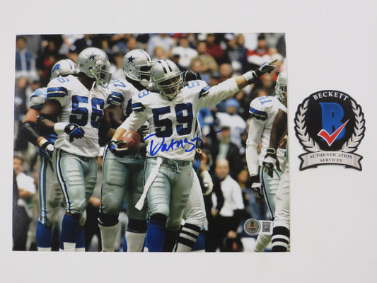 DAT NGUYEN DALLAS COWBOYS SIGNED 8x10 PHOTO Texas A&M COWBOYS BALL BAS