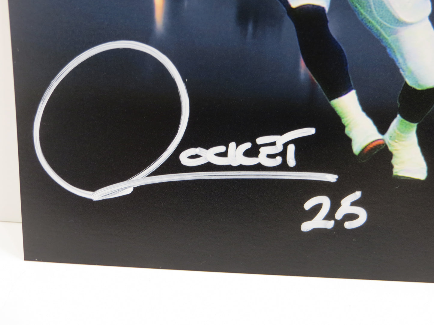 RAGHIB ROCKET ISMAIL TORONTO ARGONAUTS SIGNED 8x10 PHOTO Skyline BAS