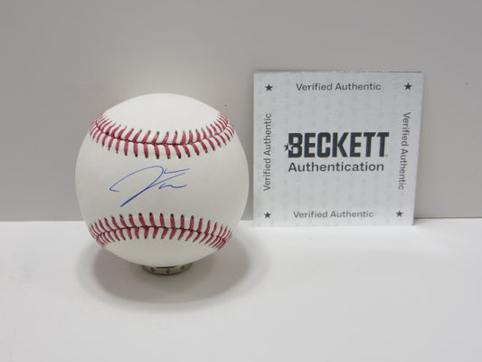 JAMES WOOD WASHINGTON NATIOANLS SIGNED OFFICIAL MAJOR LEAGUE OML BASEBALL BAS