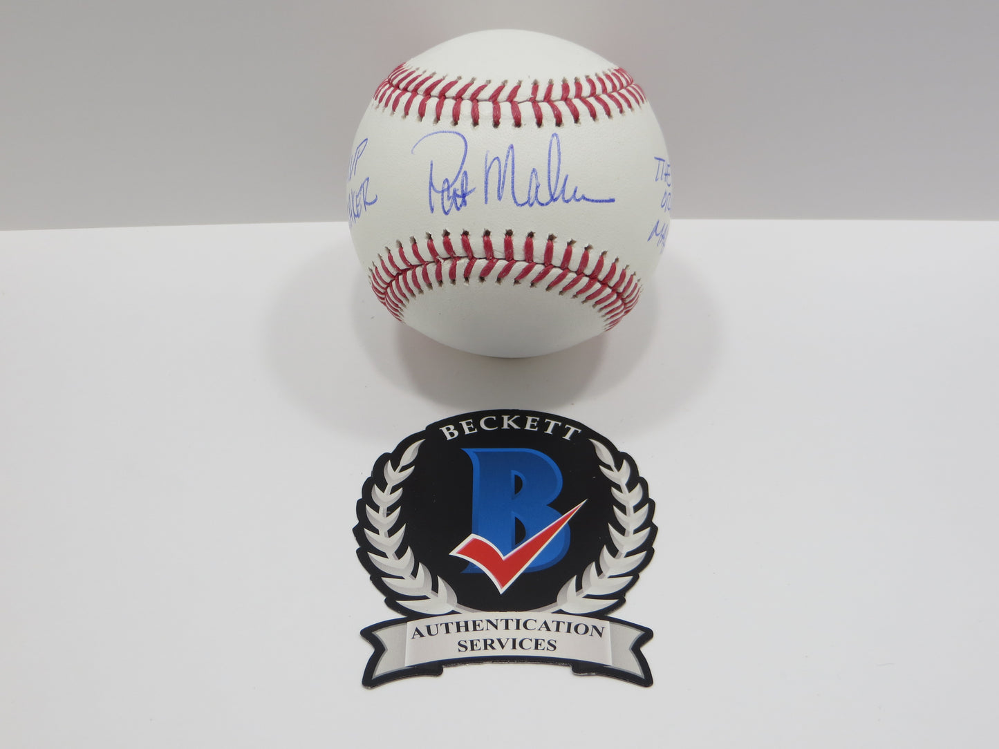 PAT PATRICK MAHOMES SR SIGNED OML BASEBALL Twins w/MVP THE ORIGINAL BAS