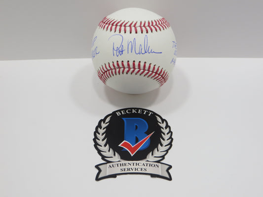 PAT PATRICK MAHOMES SR SIGNED OML BASEBALL Twins w/MVP THE ORIGINAL BAS