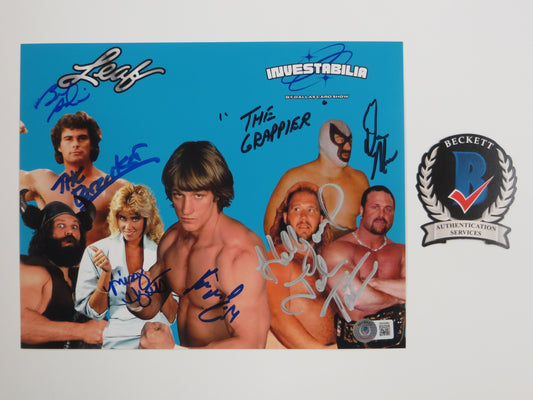 INVESTABILIA by the DALLAS CARD SHOW SIGNED 8x10 Blue PHOTO Von Erich +MORE BAS