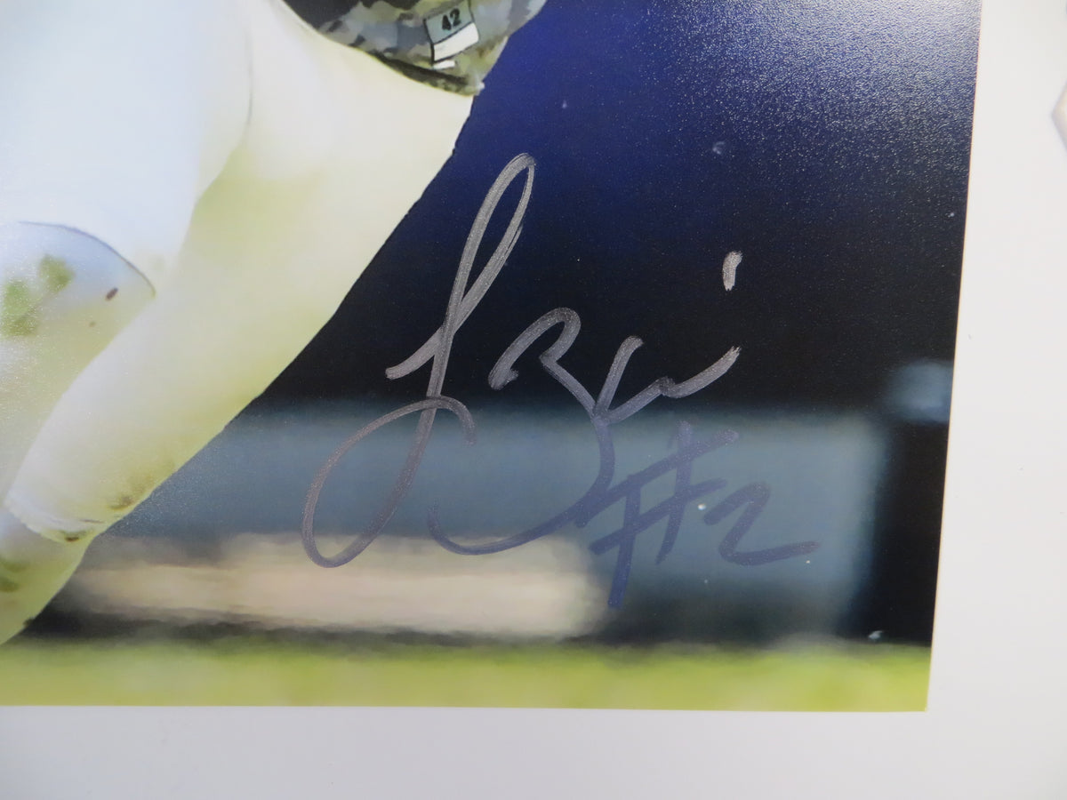 TREVONE BOYKIN TCU HORNED FROGS SIGNED 8x10 PHOTO Camo Grey Jersey BAS